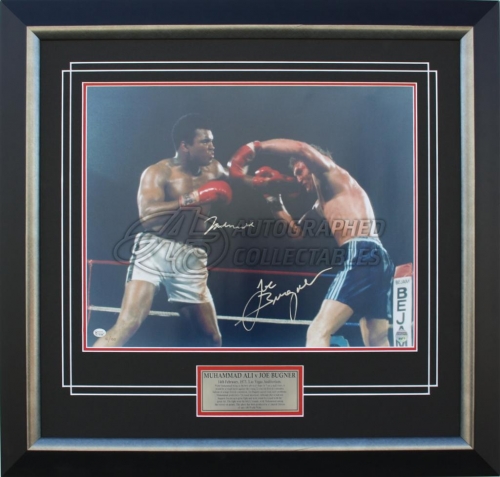 Muhammad Ali v Joe Bugner signed memorabilia boxing collectibles