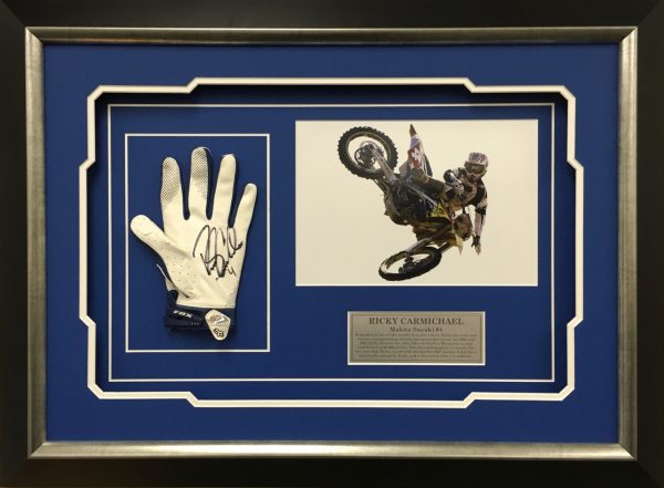 ricky carmichael signed fox racing glove memorabilia collectible