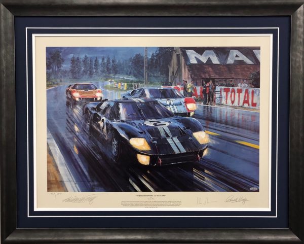 Ford 1966 Formation Finish signed LeMans memorabilia collectible