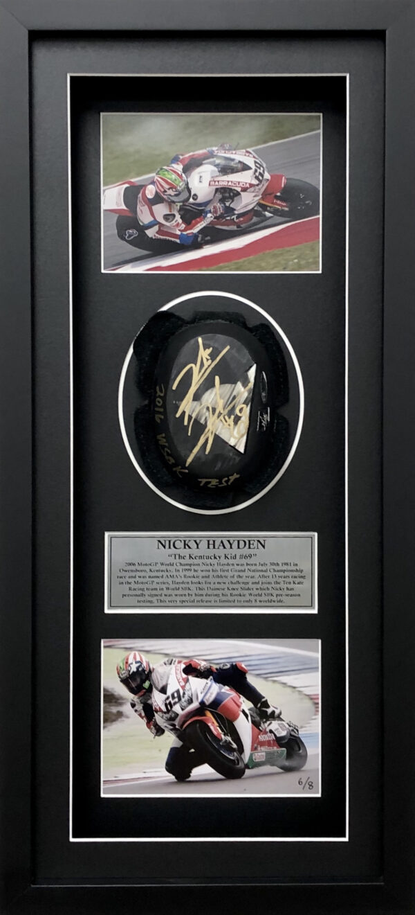 Nicky Hayden 2016 World superbike memorabilia signed