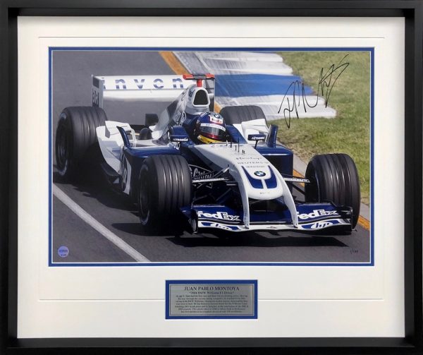 juan pablo montoya 2004 williams f1 formula 1 signed memorabilia collectibles