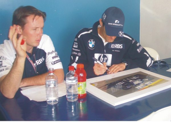 mark webber signed 2005 photo f1 formula one