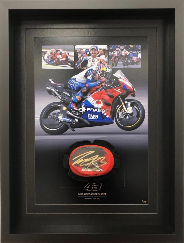 jack miller 2019 used knee slider pramac ducati motogp memorabilia