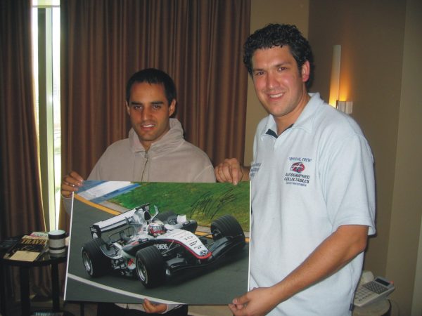 juan pablo montoya 2005 mclaren F1 formula signed photo memorabilia collectibles