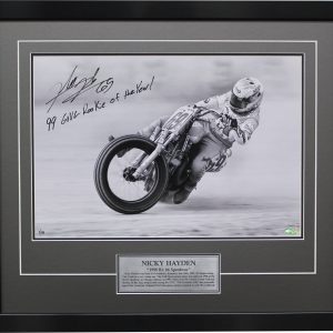 nicky hayden signed flat track memorabilia motogp collectibles