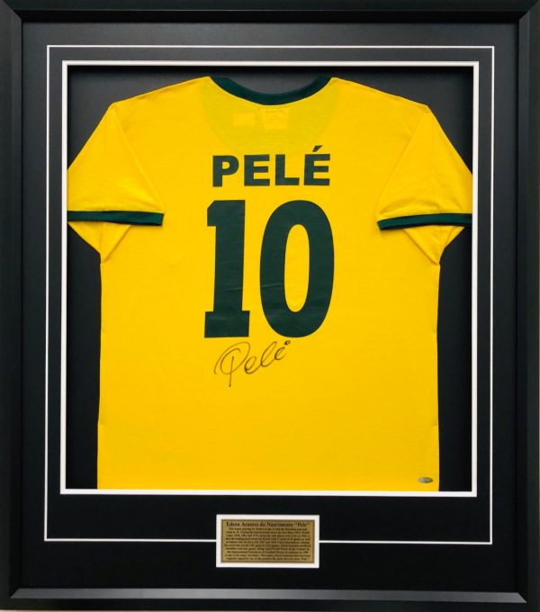 pele signed shirt brazil memorabilia collectibles