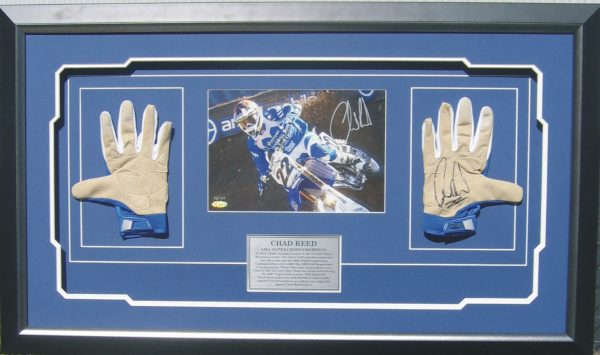 chad reed gloves signed memorabilia collectibles