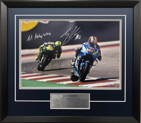 Alex Rins signed suzuki motogp first victory signed memorabilia collectibles