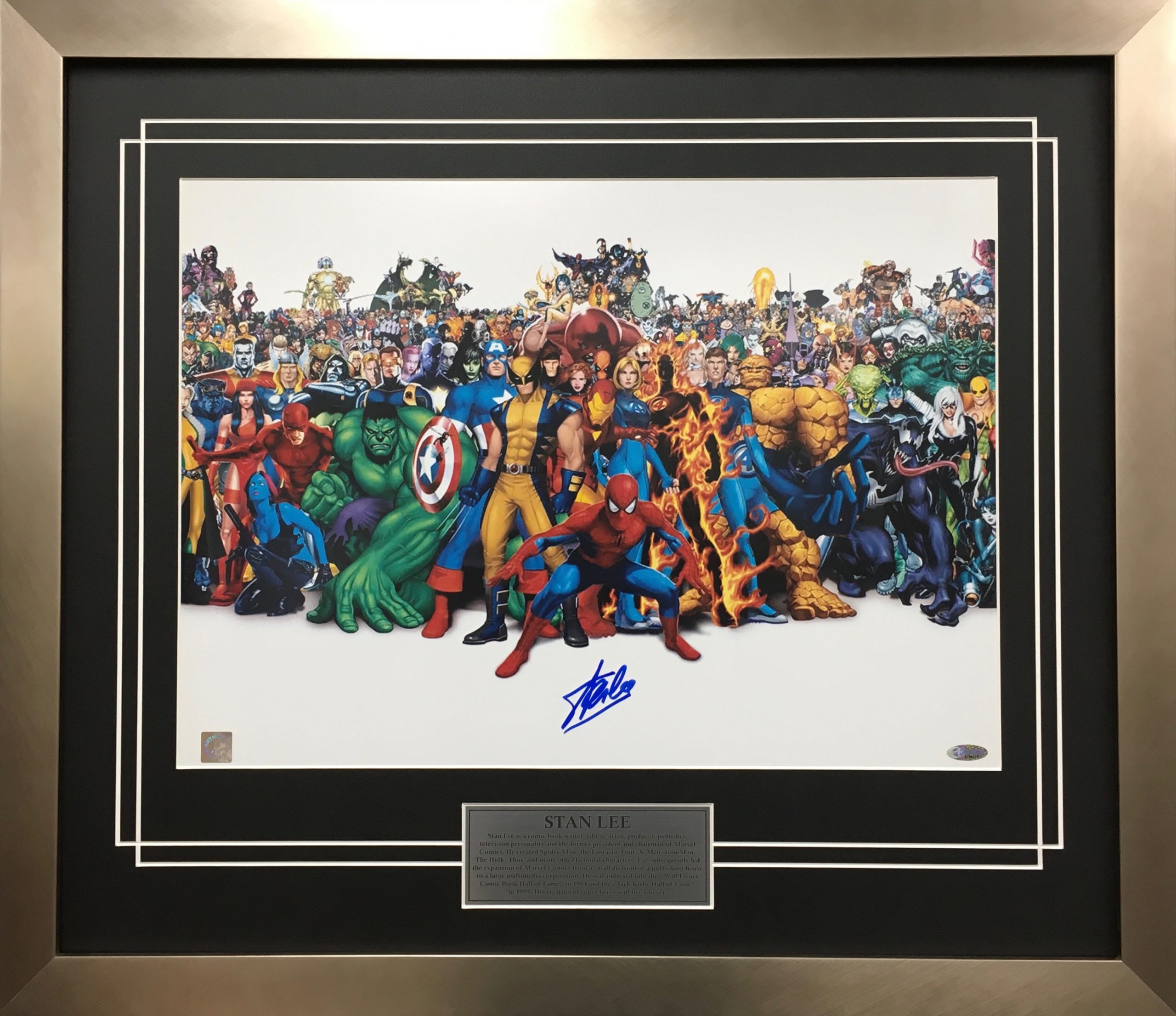 STAN LEE NAMEPLATE FOR SIGNED PHOTO/MOVIE POSTERS/COMIC BOOKS 