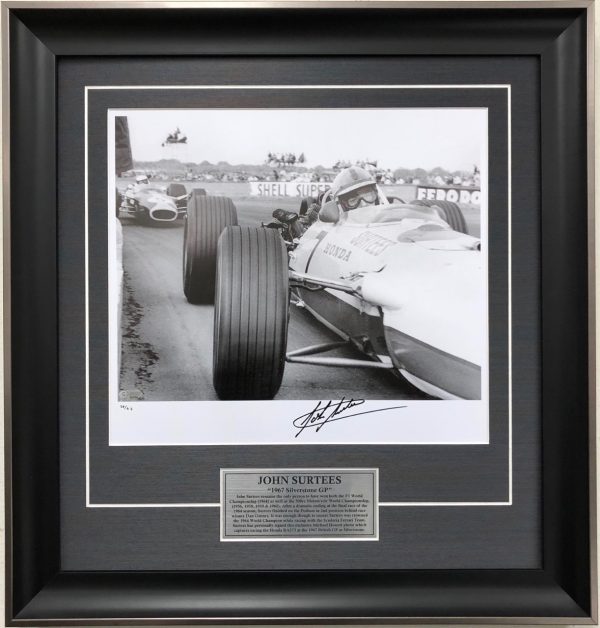 John Surtees signed Honda Ra273 Memorabilia collectibles