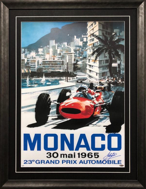 John Surtees 1965 Monaco Signed Memorabilia collectibles