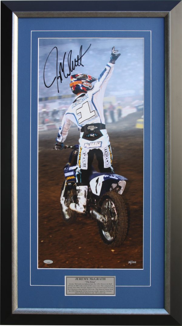 Jeremy McGrath signed memorabilia supercross motocross