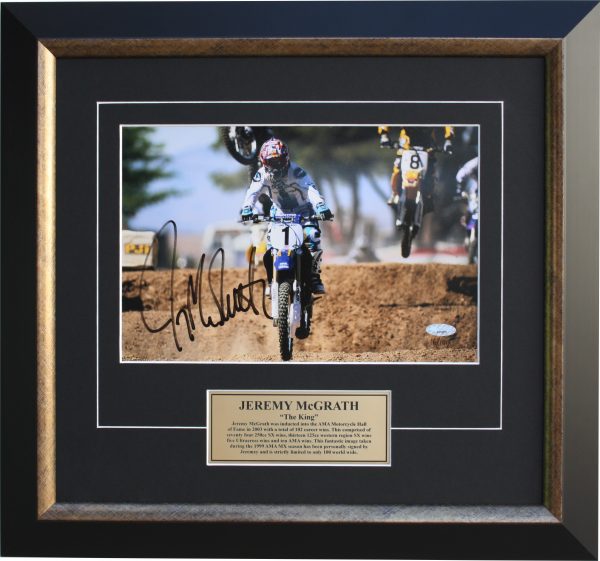 jeremy mcgrath signed memorabilia motocross supercross