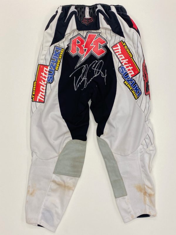 Ricky Carmichael Worn FOX Pants Signed Supercross memorabilia