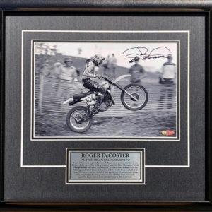 Roger De Coster Signed Motocross Suzuki Memorabilia