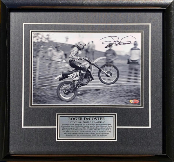 Roger De Coster Signed Motocross Suzuki Memorabilia