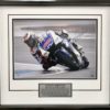 Jorge Lorenzo 2012 LeMans Victory Signed Yamaha MotoGP Photo