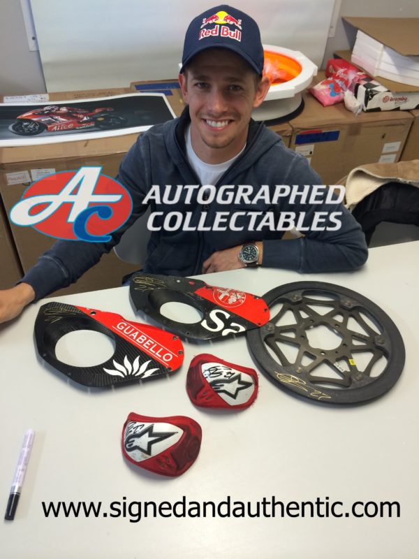 Casey Stoner Signed Ducati Brake Rotor MotoGP memorabilia and collectibles