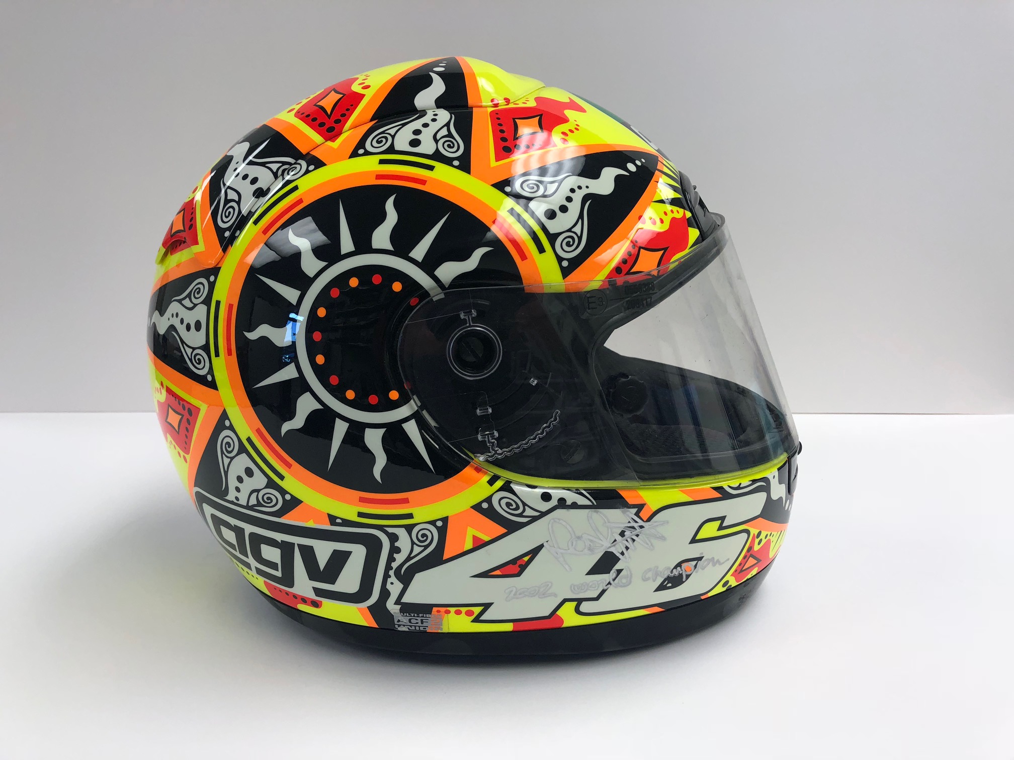 Valentino Rossi 2002 Champion Helmet - Autographed