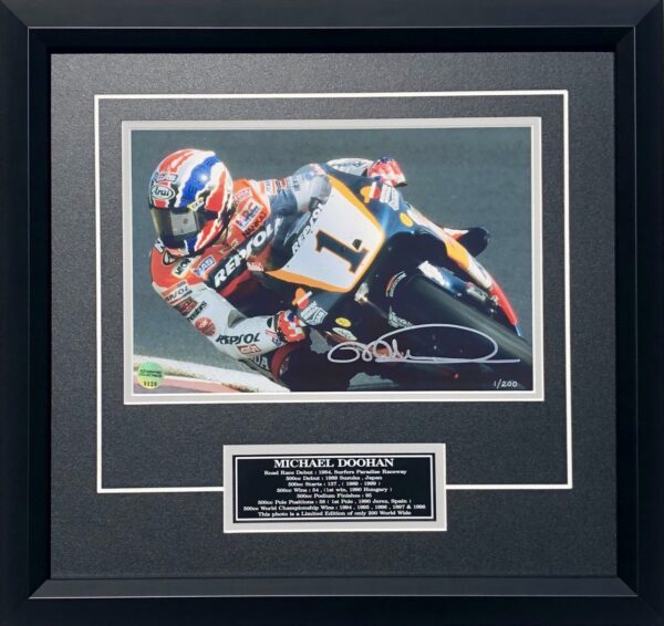 Mick Doohan 1998 Repsol Honda Signed MotoGP Photo