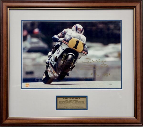 Wayne Gardner 1987 World Champion Photo 500cc Memorabilia