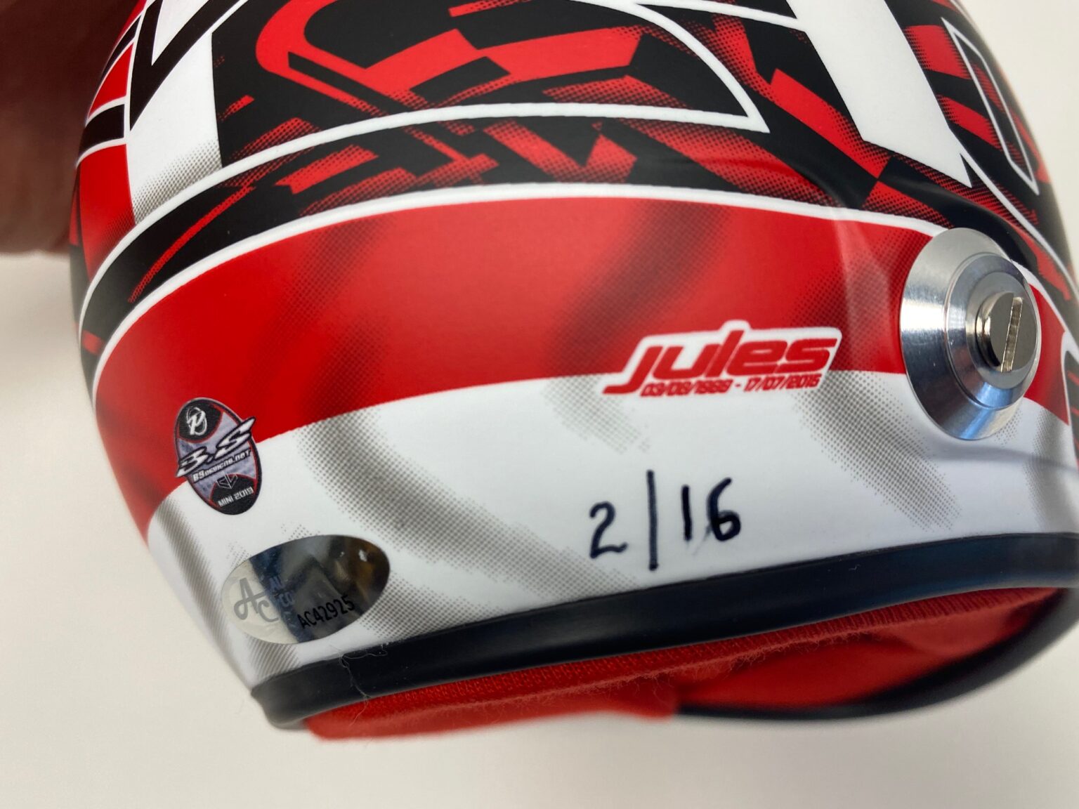 Charles Leclerc 2019 SPA Mini Helmet Autographed Collectables