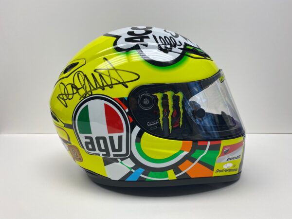 Valentino Rossi Signed 2011 Misano AGV MotoGP helmet