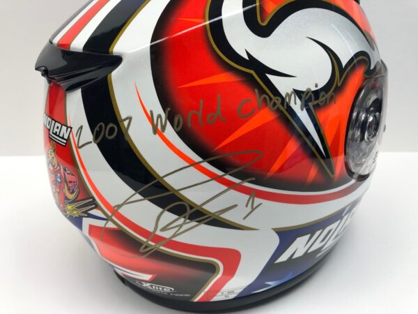 Casey Stoner 2007 Signed World Champion Helmet MotoGP Memorabilia