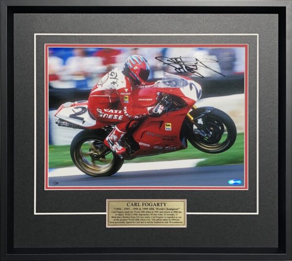 Carl Fogarty Signed Ducati World SBK Memorabilia