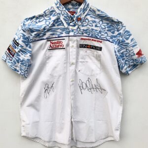 Valentino Rossi 2001 Mugello Shirt signed MotoGP Honda