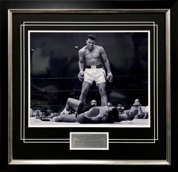 Muhammad Ali v Sonny Listin Boxing memorabilia signed