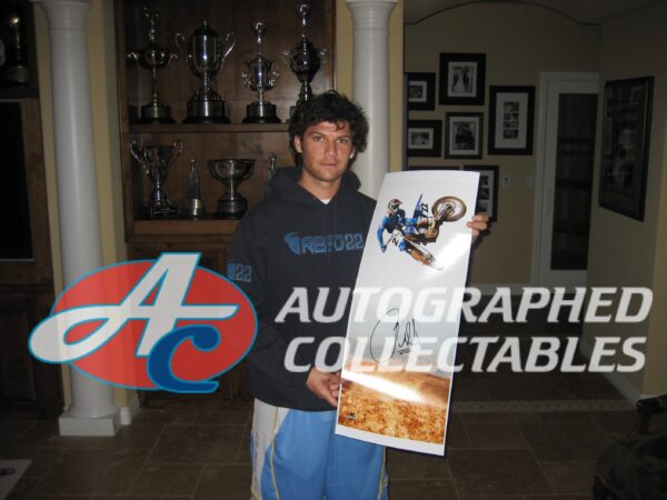 Chad Reed signed yamaha motocross memorabilia