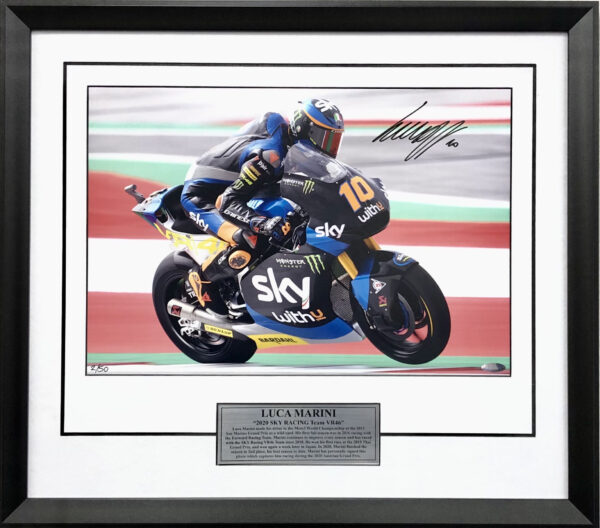 Luca Marini Signed MotoGP Photo Memorabilia