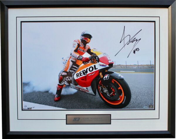 Marc Marquez MotoGP signed memorabilia repsol honda