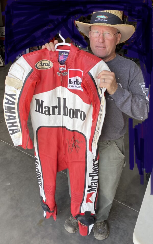 Kenny Roberts Snr 1997 worn leathers