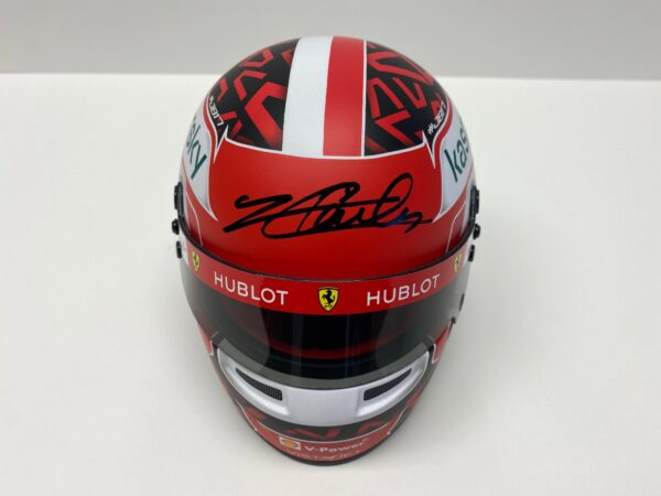 Charles Leclerc 2020 Mini Helmet signed Ferrari