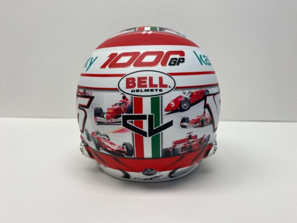 Charles Leclerc Ferrari 1000th GP helmet memorabilia signed