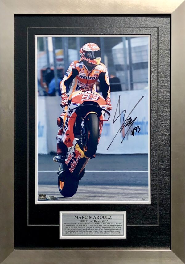 Marc Marquez 2018 Thailand Victory MotoGP Memorabilia