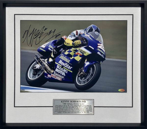 Kenny Roberts Jnr 2000 Suzuki memorabilia signed motogp