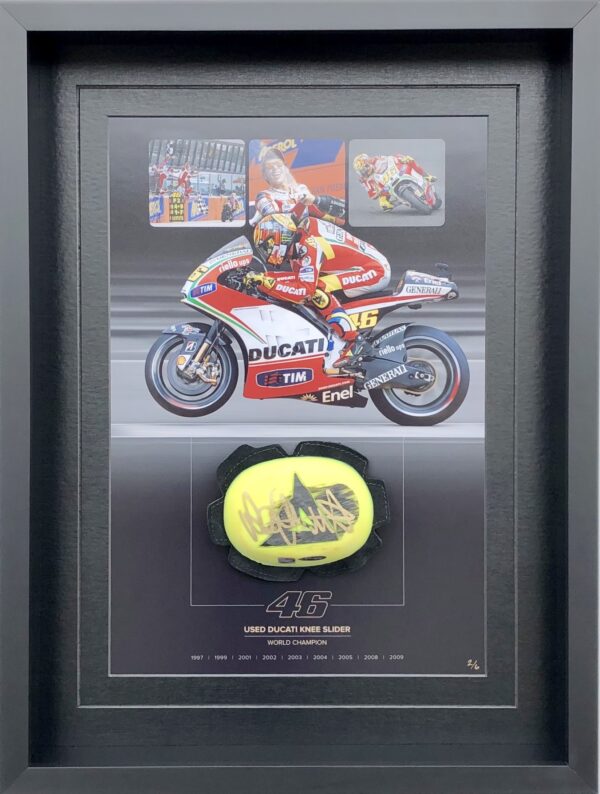 Valentino Rossi Ducati Knee Slider MotoGP Memorabilia
