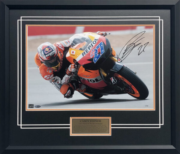Casey Stoner 2011 Repsol Honda MotoGP Memorabilia signed