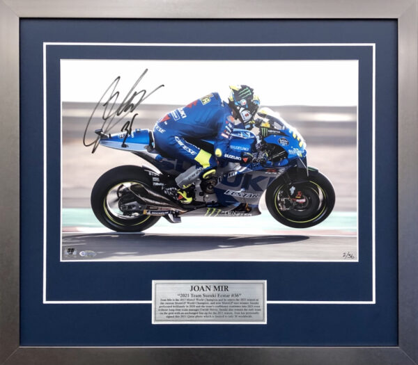 Joan Mir 2021 Signed MotoGP Suzuki memorabilia