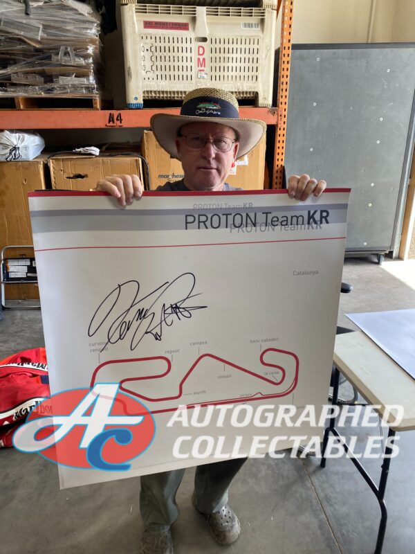 Kenny Roberts Proton Team Board signed authenticity