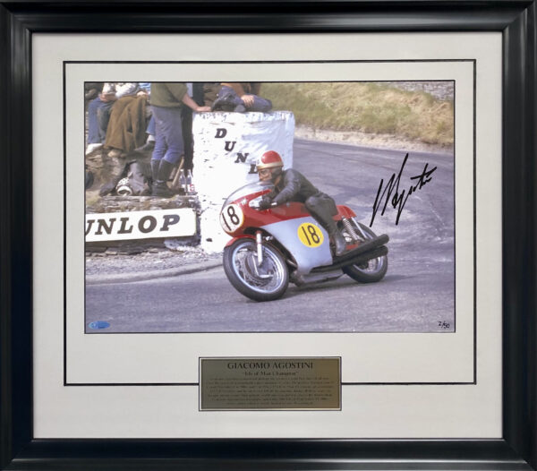 Giacomo Agostini signed memorabilia