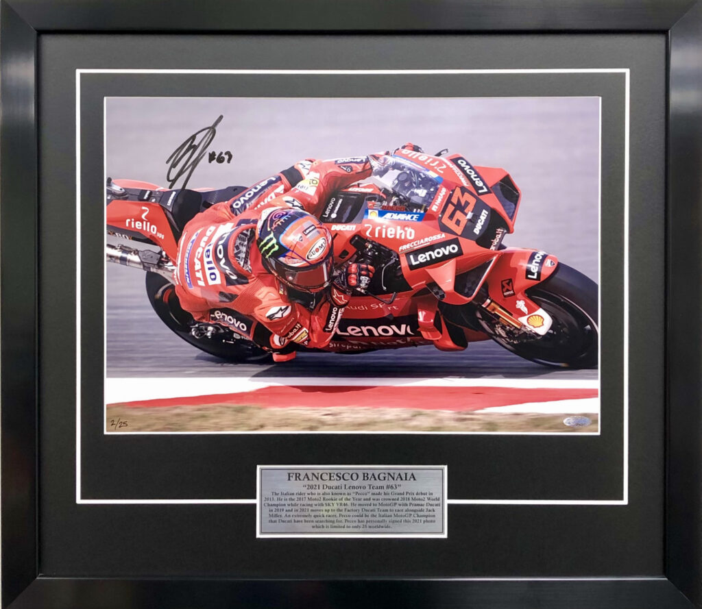 Pecco Bagnaia 2021 Ducati - Autographed Collectables