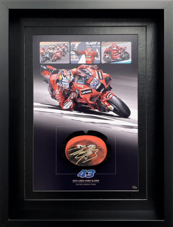 Jack Miller 2021 Knee Slider Ducati MotoGP Framed