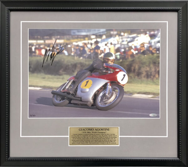 Giacomo Agostini 1970 MV Agusta signed memorabilia