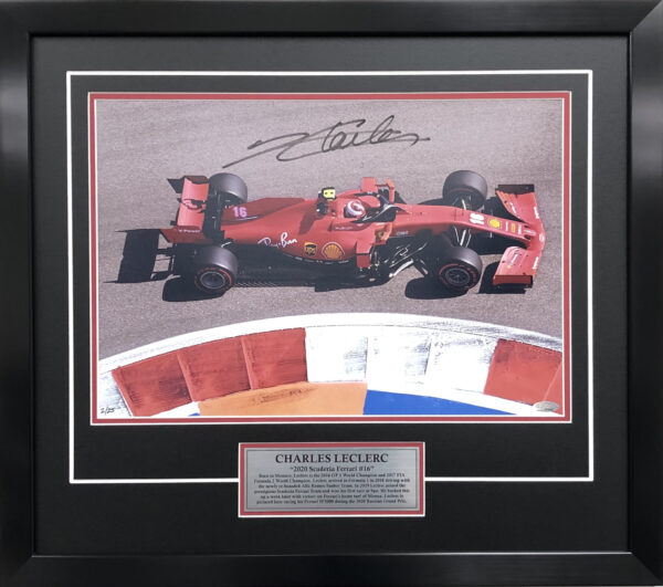 Charles Leclerc 2020 Ferrari signed memorabilia