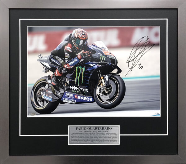 Fabio Quartararo signed MotoGP Yamaha memorabilia