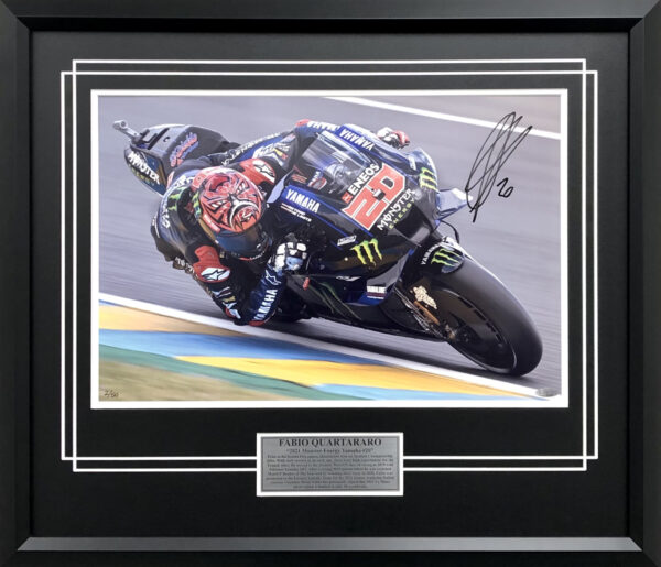 Fabio Quartararo signed Yamaha memorabilia motogp